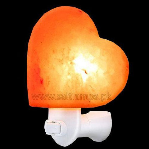 Cylinder shape night salt lamp- Ball shape night salt lamp - Heart shape night salt lamp